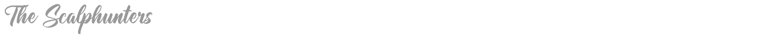 The Scalphunters font preview